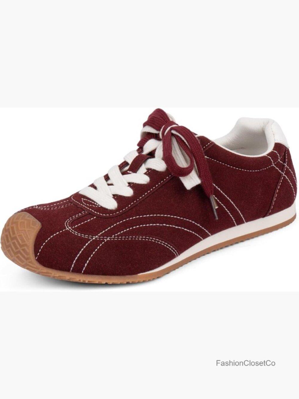 Wide Toe Fashion Sneakers Lightweight Tennis Shoes Lace Up Comfortable - Picture 1 of 7